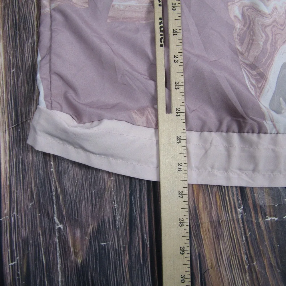 Nike Hooded Windbreaker Jacket Womens Small Pink Marble Anorak Pullover Half Zip